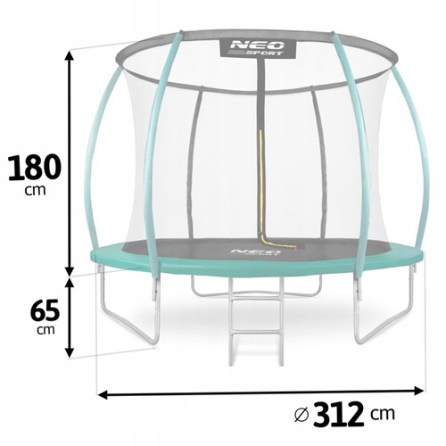 Trampolina ogrodowa profilowana NEO SPORT 10FT 312 cm 