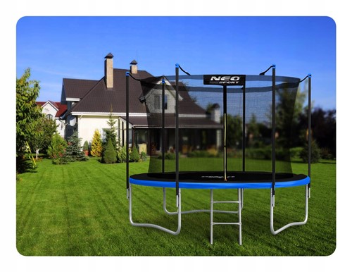 Trampolina ogrodowa NEO SPORT 8FT 252 cm z siatką wewnętrzną