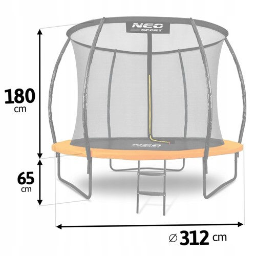 Trampolina ogrodowa NEO SPORT 10FT 312 cm 