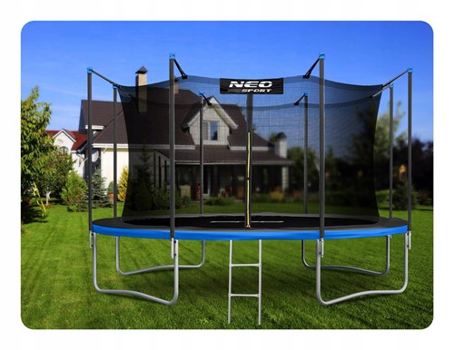 Trampolina ogrodowa NEO SPORT 12FT 374 cm z siatką wewnętrzną