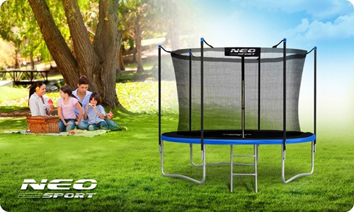 Trampolina ogrodowa NEO SPORT 6FT 183 cm z siatką wewnętrzną