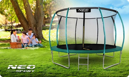 Trampolina ogrodowa profilowana NEO SPORT 12FT 374 cm