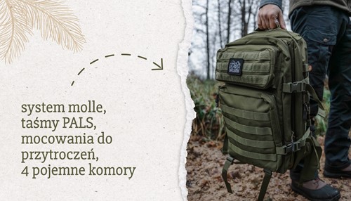 Plecak turystyczny Offlander Survival 43l zielony