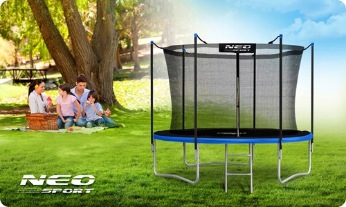 Trampolina ogrodowa NEO SPORT 10FT 312 cm z siatką wewnętrzną 