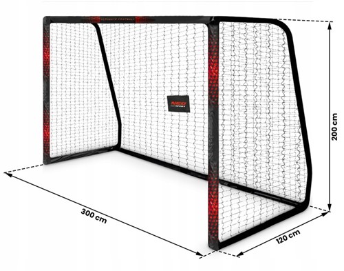 Bramka do piłki nożnej NEO SPORT 300 x 200 x 120 cm NS-473