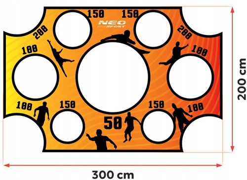 Mata celnościowa do bramek Neo-Sport 300 x 200 cm