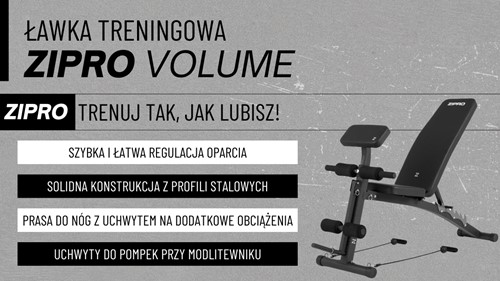 Ławka treningowa z prasą do nóg i modlitewnikiem Zipro Volume