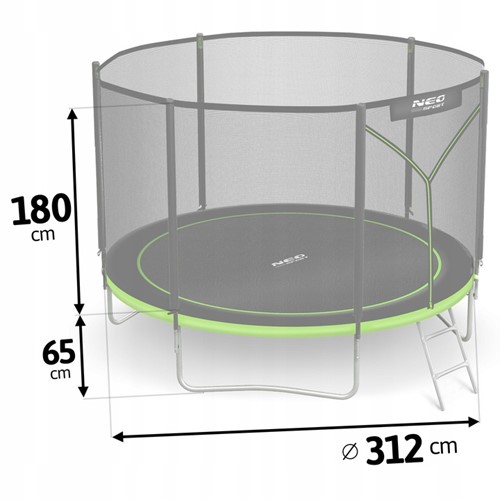 Trampolina ogrodowa NEO SPORT 10FT 312 cm