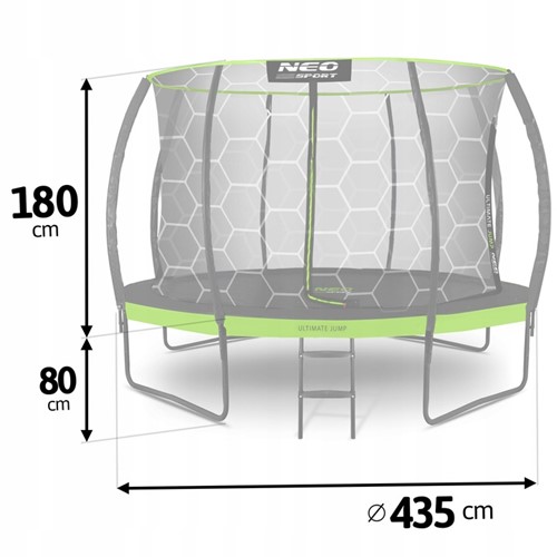 Trampolina ogrodowa NEO SPORT 14FT 435 cm