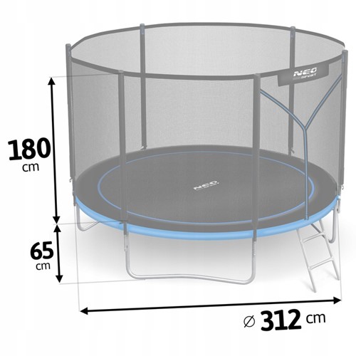 Trampolina ogrodowa NEO SPORT 10FT 312 cm 