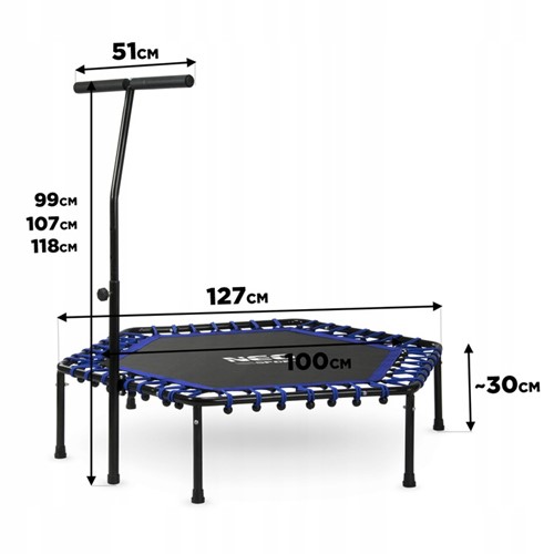 Trampolina fitness NEO SPORT 4.5 FT 127 cm