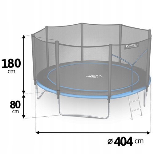 Trampolina ogrodowa NEO SPORT 13FT 404 cm