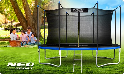 Trampolina ogrodowa NEO SPORT 15FT 465 cm z siatką wewnętrzną