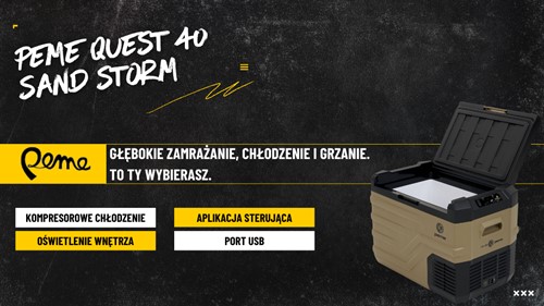 Lodówka turystyczna Peme Quest 40 Sand Storm