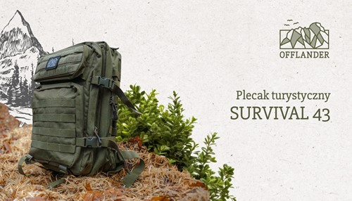 Plecak turystyczny Offlander Survival 43l zielony